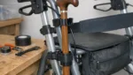 Gehstockhalter am Rollator selber bauen ohne Bohren
