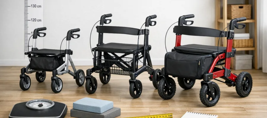 Kaufberatung: Welcher Rollator passt zu mir? Groessen, Gewicht und Nutzung