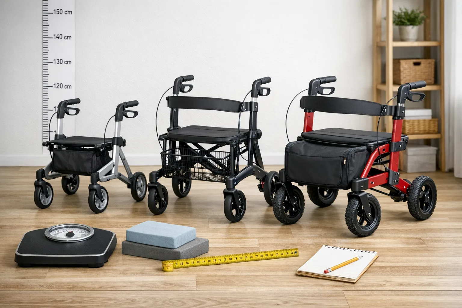 Kaufberatung: Welcher Rollator passt zu mir? Groessen, Gewicht und Nutzung