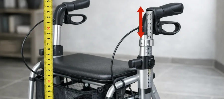 Lenkerhoehe anpassen: So finden Sie die richtige Einstellung am Rollator