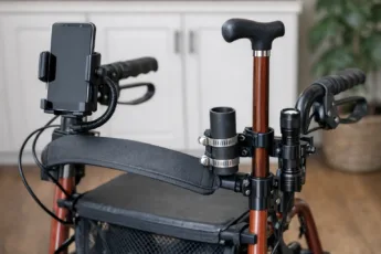 Rollator-Halterungen selbst bauen: Handy, Stock, Lampe