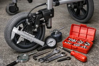Rollator warten: Reifen, Bremsen & Schrauben prüfen