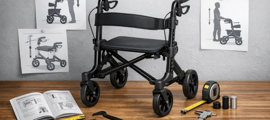 Rollator einstellen und anpassen: Anleitung fuer optimale Passform und Komfort