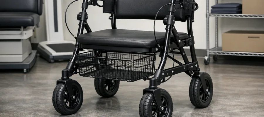 Rollator fuer Uebergewichtige: Modelle mit hoher Tragfaehigkeit waehlen