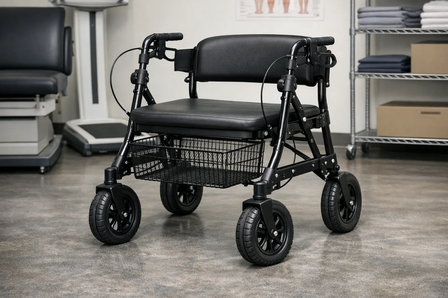 Rollator fuer Uebergewichtige: Modelle mit hoher Tragfaehigkeit waehlen
