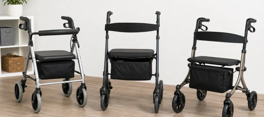 Rollator mit Sitz im Vergleich: Komfort, Gewicht und Handhabung